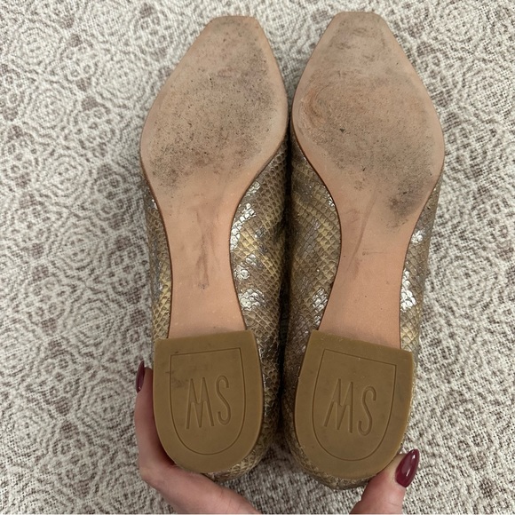Stuart Weitzman Snipper Flats In Honey Mica Python - Picture 7 of 8